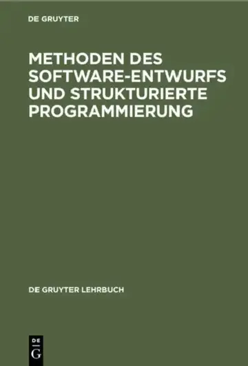 Cover of Methoden Des Software-Entwurfs Und Strukturierte Programmierung