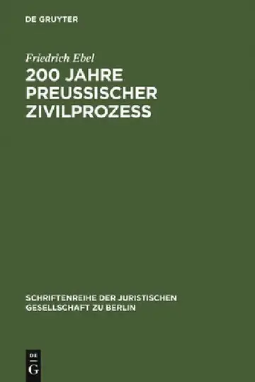 Cover of 200 Jahre preußischer Zivilprozeß