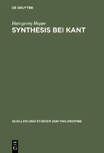 Cover of Synthesis Bei Kant