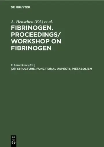 Cover of Structure, functional aspects, metabolism