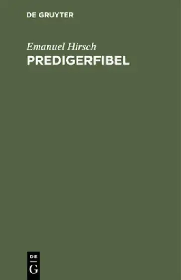 Cover of Predigerfibel