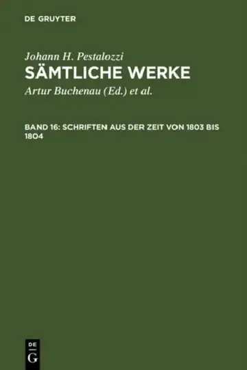 Cover of Schriften Aus Der Zeit Von 1803 Bis 1804