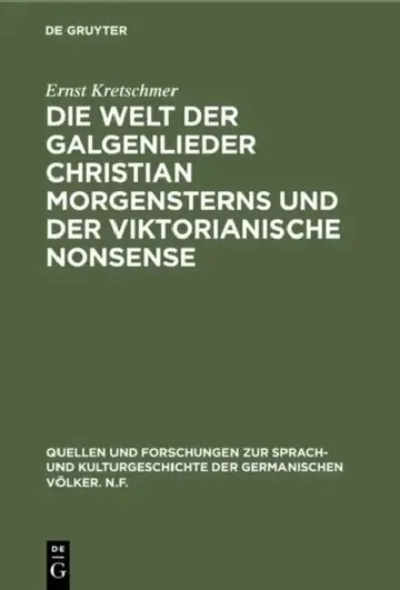 Cover of Die Welt Der Galgenlieder Christian Morgensterns Und Der Viktorianische Nonsense