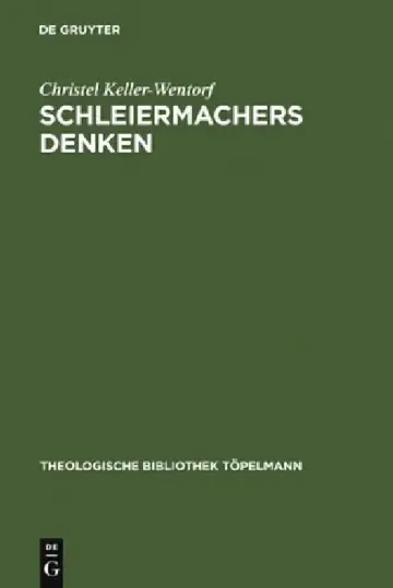 Cover of Schleiermachers Denken