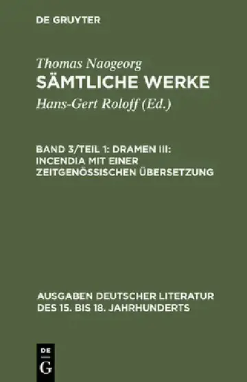 Cover of Sämtliche Werke, Band 3/Teil 1, Dramen III
