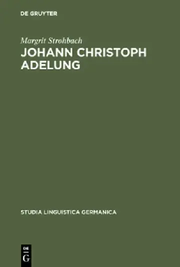 Cover of Johann Christoph Adelung