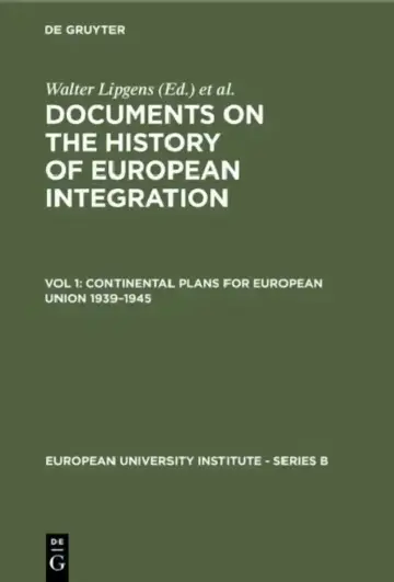 Cover of Continental Plans for European Union 1939-1945