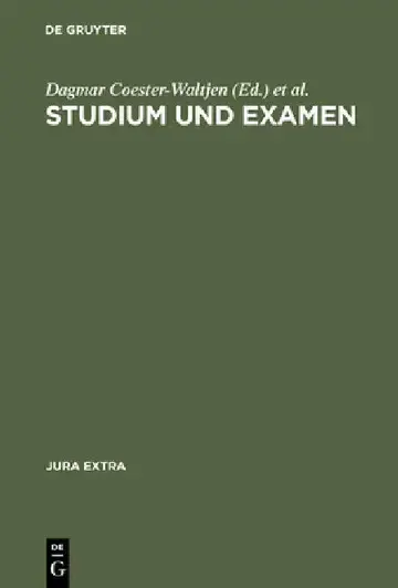 Cover of Studium und Examen