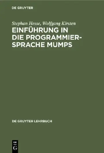Cover of Einführung in die Programmiersprache MUMPS