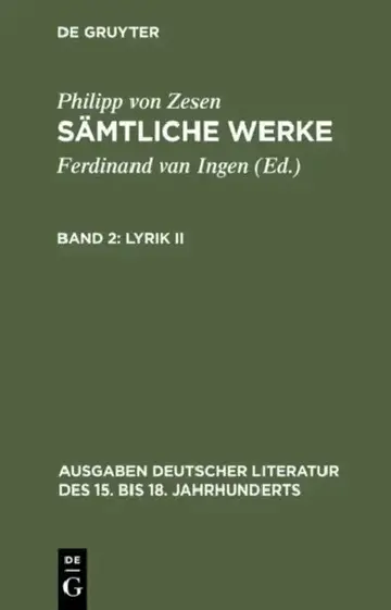 Cover of Lyrik II