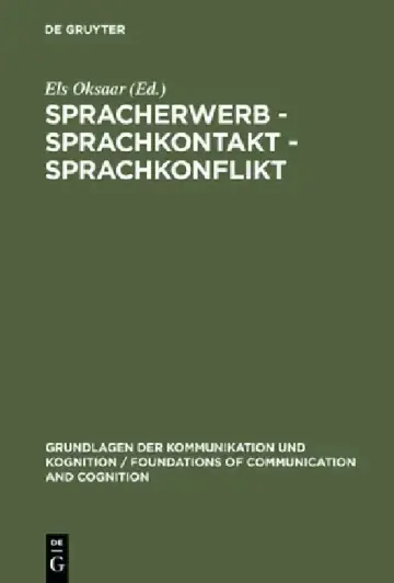 Cover of Spracherwerb - Sprachkontakt - Sprachkonflikt