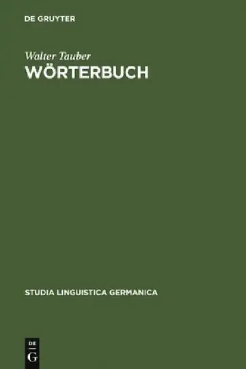 Cover of Wörterbuch