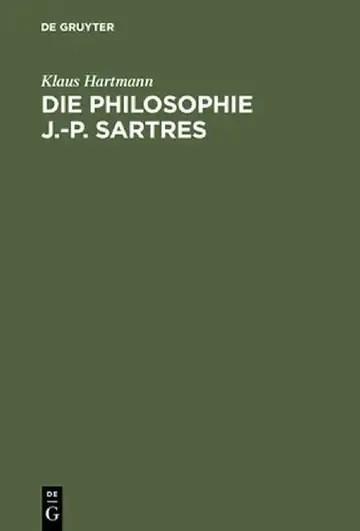 Cover of Die Philosophie J.-P. Sartres