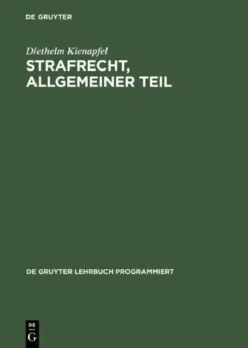 Cover of Strafrecht, Allgemeiner Teil