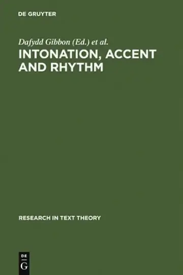 Cover of Intonation, Accent and Rhythm