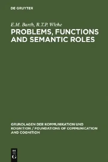 Cover of Problems, Functions and Semantic Roles