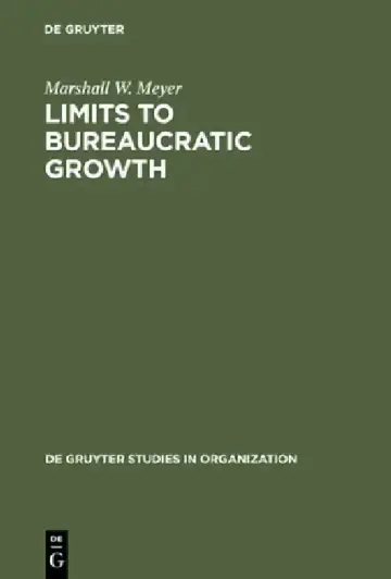 Cover of Limits to Bureaucratic Growth