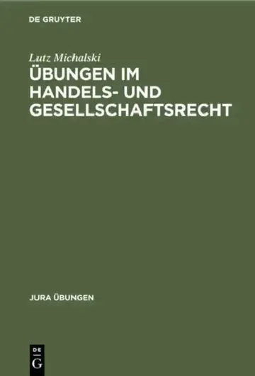 Cover of Übungen Im Handels- Und Gesellschaftsrecht