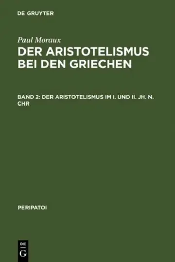 Cover of Der Aristotelismus im I. und II. Jh. n.Chr
