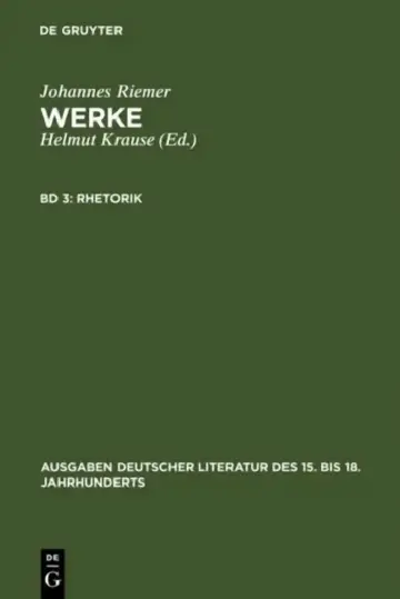 Cover of Rhetorik
