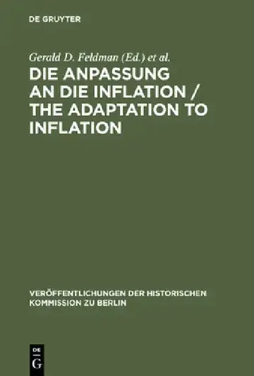 Cover of Die Anpassung an Die Inflation / The Adaptation to Inflation