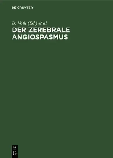 Cover of Der Zerebrale Angiospasmus