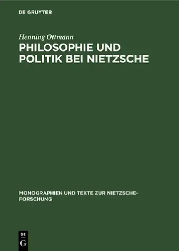 Cover of Philosophie und Politik bei Nietzsche