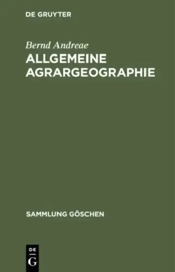 Cover of Allgemeine Agrargeographie