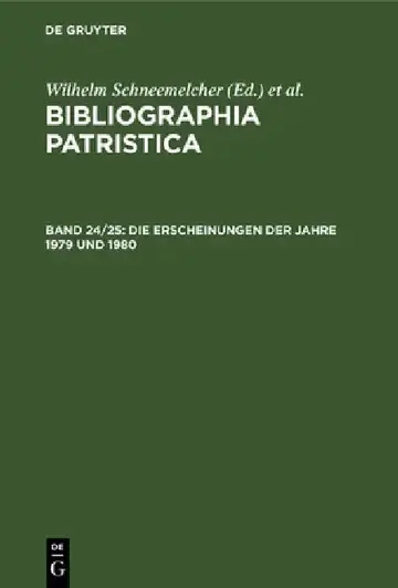 Cover of Die Erscheinungen Der Jahre 1979 Und 1980