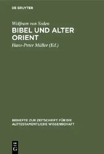 Cover of Bibel und Alter Orient