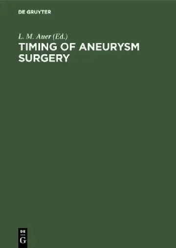 Cover of Timing of Aneurysm Surgery