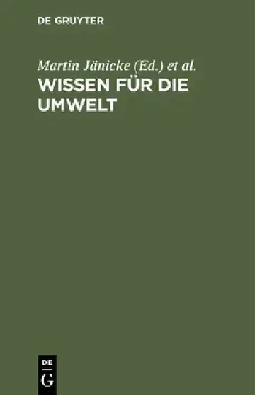 Cover of Wissen für die Umwelt