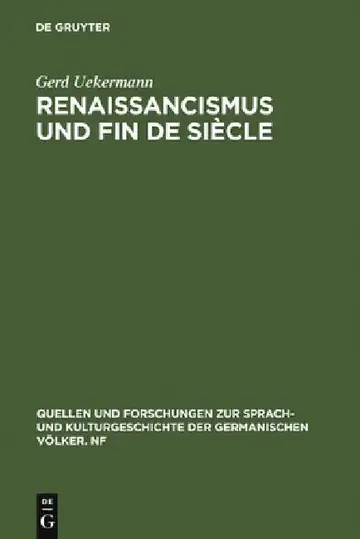 Cover of Renaissancismus und Fin de siècle