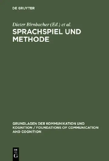 Cover of Sprachspiel und Methode