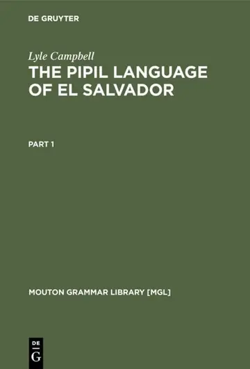 Cover of The Pipil Language of El Salvador