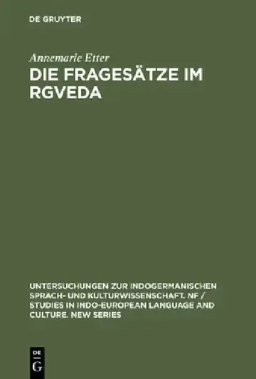 Cover of Die Fragesätze im Rgveda