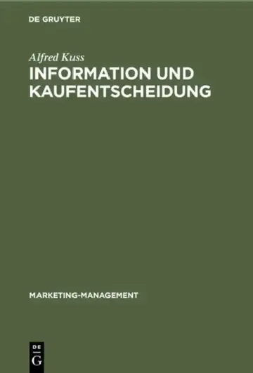 Cover of Information und Kaufentscheidung