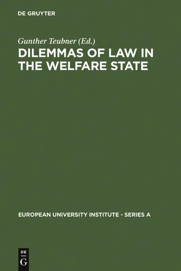 Cover of Dilemmas of Law in the Welfare State