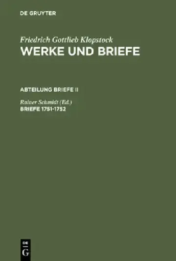 Cover of Briefe 1751-1752