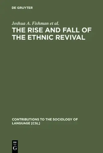 Cover of The Rise and Fall of the Ethnic Revival