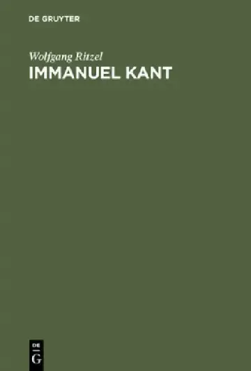 Cover of Immanuel Kant