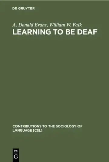 Cover of Learning to Be Deaf