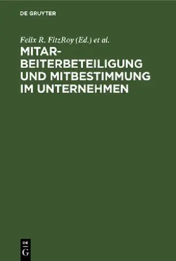 Cover of Mitarbeiterbeteiligung und Mitbestimmung im Unternehmen