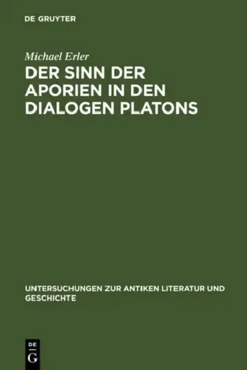 Cover of Der Sinn Der Aporien in Den Dialogen Platons