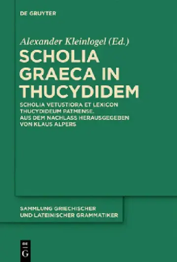 Cover of Scholia Graeca in Thucydidem