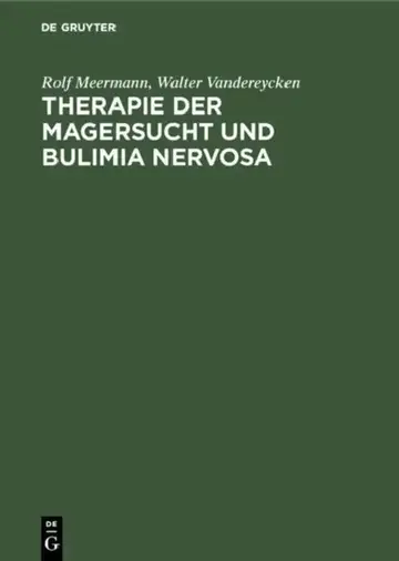 Cover of Therapie der Magersucht und Bulimia nervosa
