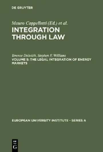Cover of The Legal Integration of Energy Markets