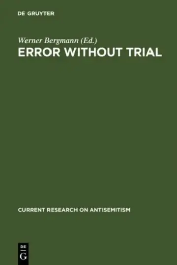 Cover of Error Without Trial