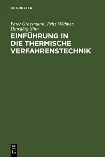 Cover of Einführung in Die Thermische Verfahrenstechnik