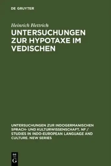 Cover of Untersuchungen zur Hypotaxe im Vedischen